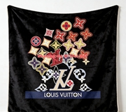 Luxury LV Colorful Monogram Flannel Throw 254